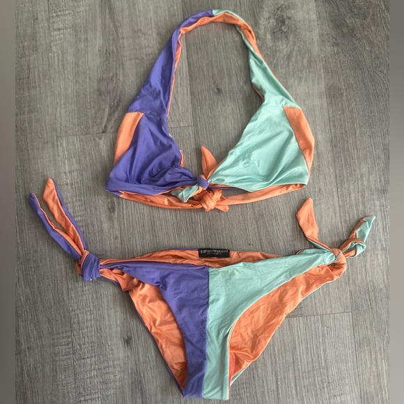 Emporio Armani Other - EMPORIO ARMANI Colorful Women's Bikini Set